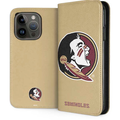 Florida State FSU Seminoles Logo iPhone 15 Pro Folio Case